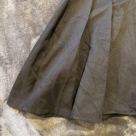 Romwe-Womens Mini Skirt-Pleated Zip Up-Black-Size S-NWT - Picture 4 of 11